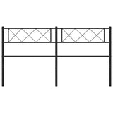 NNEVL Metal Headboard Black 137 cm