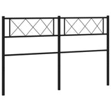 NNEVL Metal Headboard Black 137 cm