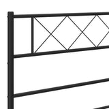 NNEVL Metal Headboard Black 137 cm