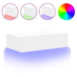 NNEVL TV Cabinet with LED Lights White 60x35x15.5 cm