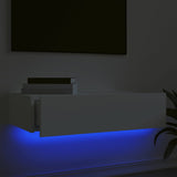 NNEVL TV Cabinet with LED Lights White 60x35x15.5 cm