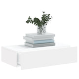 NNEVL TV Cabinet with LED Lights White 60x35x15.5 cm