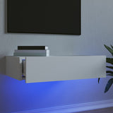 NNEVL TV Cabinet with LED Lights White 60x35x15.5 cm