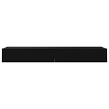 NNEVL TV Cabinets with LED Lights 2 pcs Black 60x35x15.5 cm