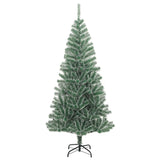 NNEVL Artificial Christmas Tree with 300 LEDs&Ball Set&Flocked Snow 210 cm