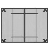 NNEVL 7 Piece Garden Dining Set Anthracite Metal Mesh