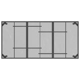 NNEVL 9 Piece Garden Dining Set Anthracite Metal Mesh