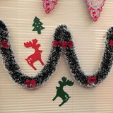 NNETM Sparkling Christmas Tinsel Garland - 179.83 cm | Festive Metallic Twist Decoration