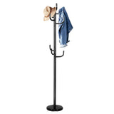 NNECW Metal Coat Rack Stand with 8 Hooks for Hats & Scarves & Handbags