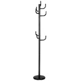 NNECW Metal Coat Rack Stand with 8 Hooks for Hats & Scarves & Handbags