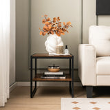 NNECW Set of 2 Industrial Coffee Tables for Living Room Bedroom Hallway