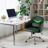 NNECW Adjustable Swivel Office Armchair with Massaging Cushion for Office Green