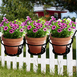 NNEIDS 3x Plant Stand flower Holder Hanging Pot Basket Plant Garden Wall Storage