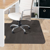 NNEIDS Chair Mat Carpet Hard Floor Protectors PVC Home Office Room Computer Work Mats No Pin Black
