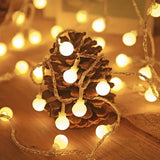 NNETM 6m LED Ball Garland Fairy String Lights for Festive Decorations - Battery-Powered