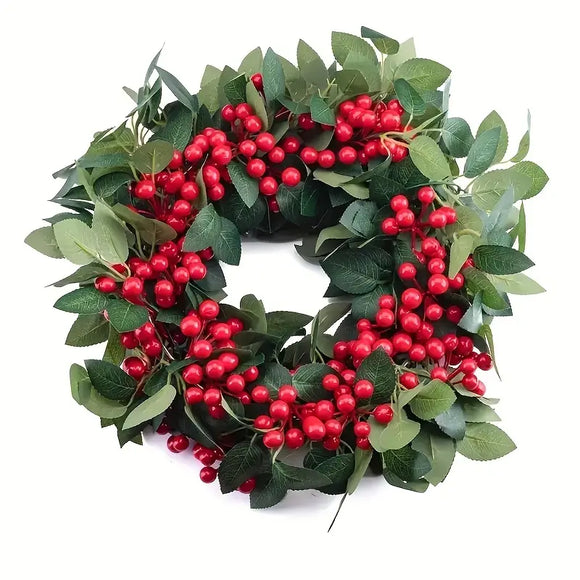 NNETM 2Pcs Red Berry Christmas Garland