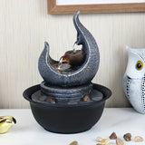 NNETM Moon Fountain USB-Powered Tabletop Waterfall Kit