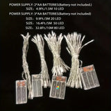 NNETM 1PC LED Fairy Light Garland - Illuminate Your Celebrations with Enchanting Radiance
