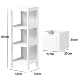 NNECW Floor Storage Cabinet with 2 Adjustable Drawers for Bathroom