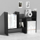NNETM Adjustable Wood Bookshelf: Classic Desk Organizer & Storage Rack