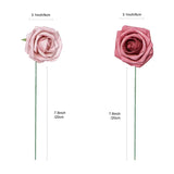 NNETM 25pcs Real Touch Artificial Roses - Cinnamon Rose & Shabby Pink