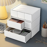 NNETM Stackable Bedroom Bedside Drawer Organizer - White (1pc)