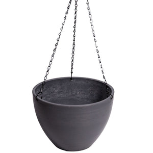 NNEDSZ Grey Plastic Pot with Chain 30cm