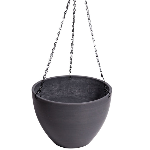 NNEDSZ Grey Plastic Pot with Chain 30cm