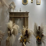 NNETM Real Touch Dried Flower Set - 50pcs Artificial Rabbit Tail Reed Set (90cm)
