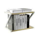 NNETM Beige Desk Study Table Storage Cabinet - Vertical Desktop Shelf & Rack