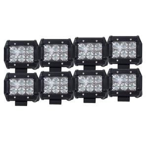NNEDSZ 8X 4inch LED Work Light Bar Flood Beam Offroad Lamp Save On 35W/45W Reverse