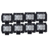 NNEDSZ 8X 4inch LED Work Light Bar Flood Beam Offroad Lamp Save On 35W/45W Reverse