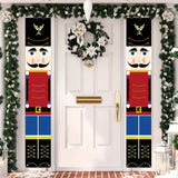 NNETM 1 Pair Christmas Nutcracker Banner Decorations