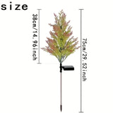 NNETM Twinkling Treasures: Festive Set of Four Solar Pine Lights for Christmas