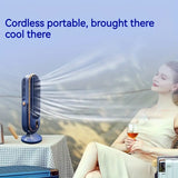 NNETM Large Battery Dual Motor Portable Fan - Blue