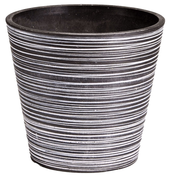 NNEDSZ and White Engraved Pot 17cm