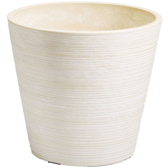 NNEDSZ and White Engraved Pot 17cm