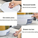 NNETM 360° Rotating Cereal Dispenser with 6 Grids - White