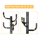 NNECW Metal Coat Rack Stand with 8 Hooks for Hats & Scarves & Handbags
