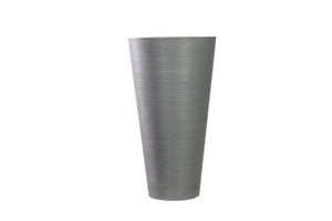 NNEDSZ Large Modern Grey Round Black Planter 71cm
