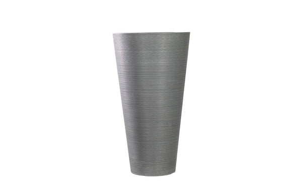 NNEDSZ Large Modern Grey Round Black Planter 71cm