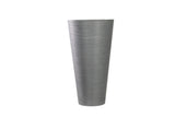 NNEDSZ Large Modern Grey Round Black Planter 71cm