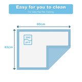 NNECW 300 Pieces Dog Pee pads with Super Absorbent for Doggies