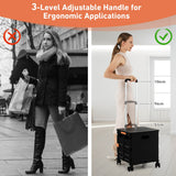 NNECW Shopping Cart with Quick-Folding Design