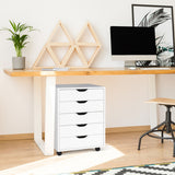 NNECW Chest of Drawers with 4 Swivel Wheels for Home and Office