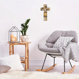 NNETM Faithful Reminders: Wooden Christian Cross Wall Decor with Biblical Verse