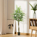 NNETM Nearly Natural 160.02cm Artificial Ficus Palm Tree in Pot