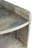 NNETM Vintage Solid Wood Corner Cabinet - Multi-Layer Sundries Organizer