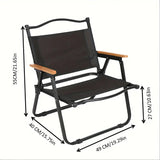 NNETM Outdoor Portable Folding Chair - Black