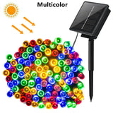 Enhance Your Outdoor Decor with 11.89m 200 LED Solar Fairy Lights | Waterproof Multicolor Garland Lights